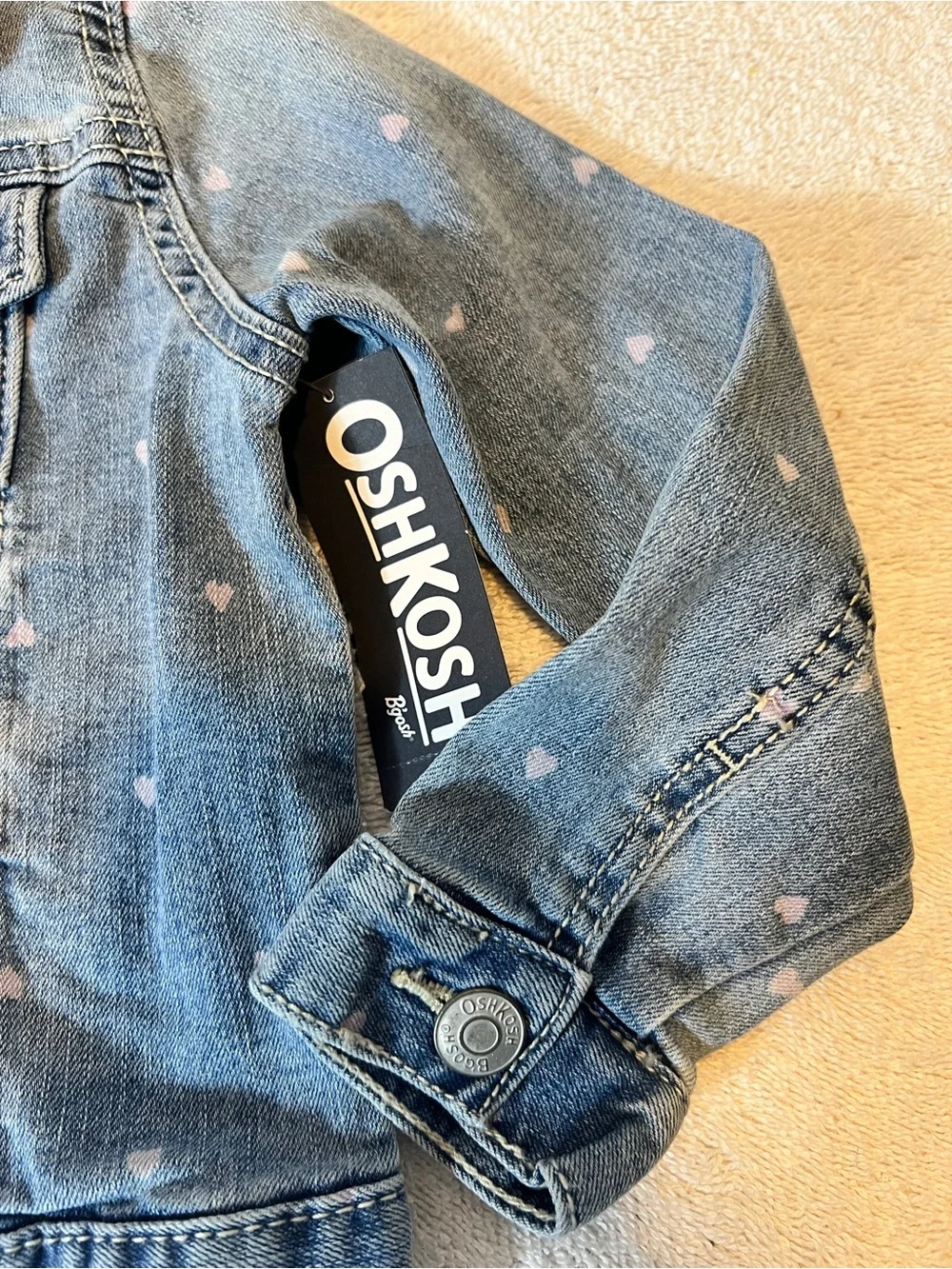 OshKosh B'gosh Light Blue Denim Jacket for Kids Size 4 toddler